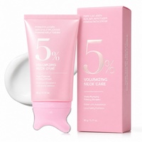 Crème raffermissante pour le cou au collagène PDRN, marque privée, avec applicateur Gua Sha intégré, crème sculptante pour le cou en V, 90g