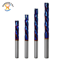 Warrior's Bit CNC Tools 3 Flûtes Fraise Nano Coating End Mill Carbure Compression Bits pour la coupe de bois dur