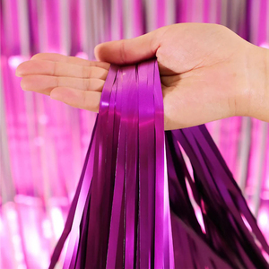 Argento nero oro rosa lamina d'oro tenda <span class=keywords><strong>con</strong></span> frangia luccicante <span class=keywords><strong>Glitter</strong></span> sfondo decorazioni per feste di compleanno e di nozze - Product Image 5