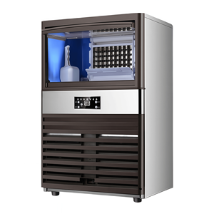 Machine à glaçons en cubes, mini bac à glaçons en cuivre, compresseur haute puissance, minuterie intelligente, nettoyage automatique, fabrication de glaçons sur <span class=keywords><strong>24h</strong></span>, <span class=keywords><strong>restaurant</strong></span> A++ - Product Image 1