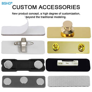 कस्टम रिक्त सबलिमिनेशन ब्रांड लोगो स्टेनलेस स्टील धातु व्यवसाय कर्मचारी स्कूल बटन टैग स्टिकर बैज चुंबक नाम टैग - Product Image 6