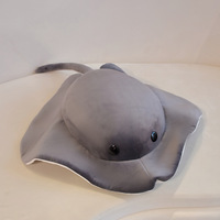 Peluche Raie Manta en Coton PP Personnalisée, Super Douce et Réaliste, Souvenir d'Aquarium pour Boutiques de Cadeaux, Vente en Gros, Logo Personnalisable