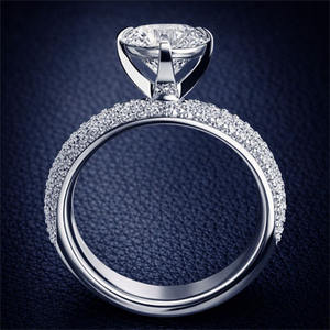 Custom 1ct 2ct 3ct 5ct Engagement Wedding <b>Ring</b> <b>14k</b> 18k <b>Gold</b> with Lab Grown Diamond Fine Brand Jewelry - Product Image 1