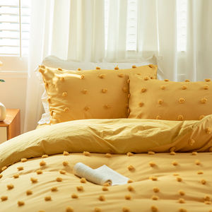 <span class=keywords><strong>Housse</strong></span> <span class=keywords><strong>de</strong></span> <span class=keywords><strong>couette</strong></span> en coton tufté jacquard 4 pièces <span class=keywords><strong>220x240</strong></span> Ensemble <span class=keywords><strong>de</strong></span> literie - Product Image 4