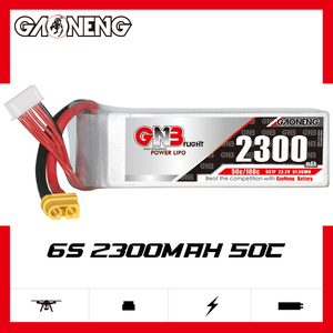 Batterie LiPo RC GNB GAONENG 2300 mAh 6S 22,2 V 50C 100C XT60 pour Drone Brushless, Blade Scimitar, LRX Quad Align, Avion RC, Jet <span class=keywords><strong>EDF</strong></span> - Product Image 2