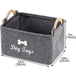 Ensemble de paniers à fleurs et plantes ronds empilables écologiques bon marché faits à la main rangement de vêtements en <span class=keywords><strong>feutre</strong></span> tissé pour la décoration de la maison - Product Image 5