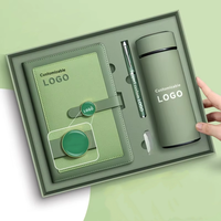 Ensemble cadeau promotionnel d'entreprise, bloc-notes A5 écologique avec logo personnalisé, stylo en métal, thermos, boîte cadeau
