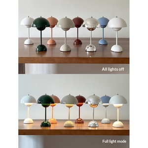 <span class=keywords><strong>Lampe</strong></span> de table moderne de style nordique avec commande tactile, recharge USB, batterie, lumière de nuit DIY avec LED pour chambre à coucher et bureau - Product Image 4