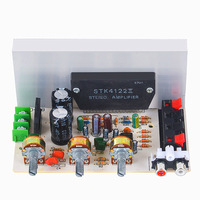 DX-0408 papan Amplifier Stereo Audio saluran 2.0 AC15V-18V ganda 50W + 50W modul Speaker Amplifier seri Film tebal STK