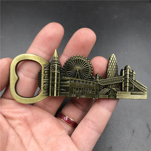 Abridor de Botellas Magnético para Refrigerador Wisteria 3D, Metal Bronce Antiguo, Impresión Serigráfica, Recuerdo Turístico de Monumentos Mundiales, Regalo para Cocina - Product Image 2