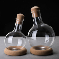 Carafe à vin rouge en verre de luxe léger en gros, avec séparateur, design minimaliste, fabriqué en Chine