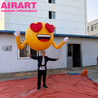 Ballon gonflable souriant pour défilé, décoration pour adultes