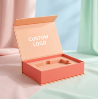 Nouvelle boîte pliante magnétique en papier avec grand logo personnalisé, emballage de luxe, boîte cadeau rigide en carton pliable