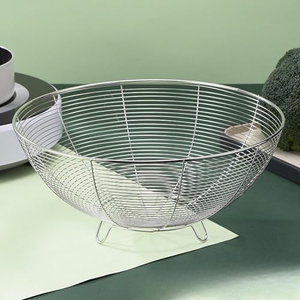 Wholesale Kitchen Stainless Steel <b>Colander</b> Multifunctional Fruit Vegetable Washing Bowl Strainer Food Grade Heat Resistant - Product Image 5