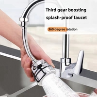Rallonge de lavabo de cuisine au design moderne Accessoires universels de robinet chaud et froid avec tête de prévention des éclaboussures de filtre à bulles
