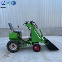 Petites machines de construction agricole à piles adaptées aux chargeuses électriques sur roues de jardin agricole