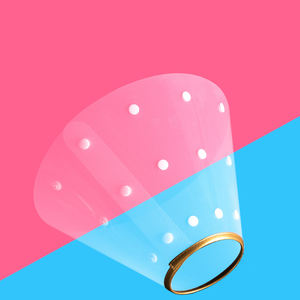 Kerah Pelindung Hewan Peliharaan Elizabeth, Desain Jepret Plastik Lembut, Kerah Pelindung untuk Anak Anjing dan Anak Kucing - Product Image 2