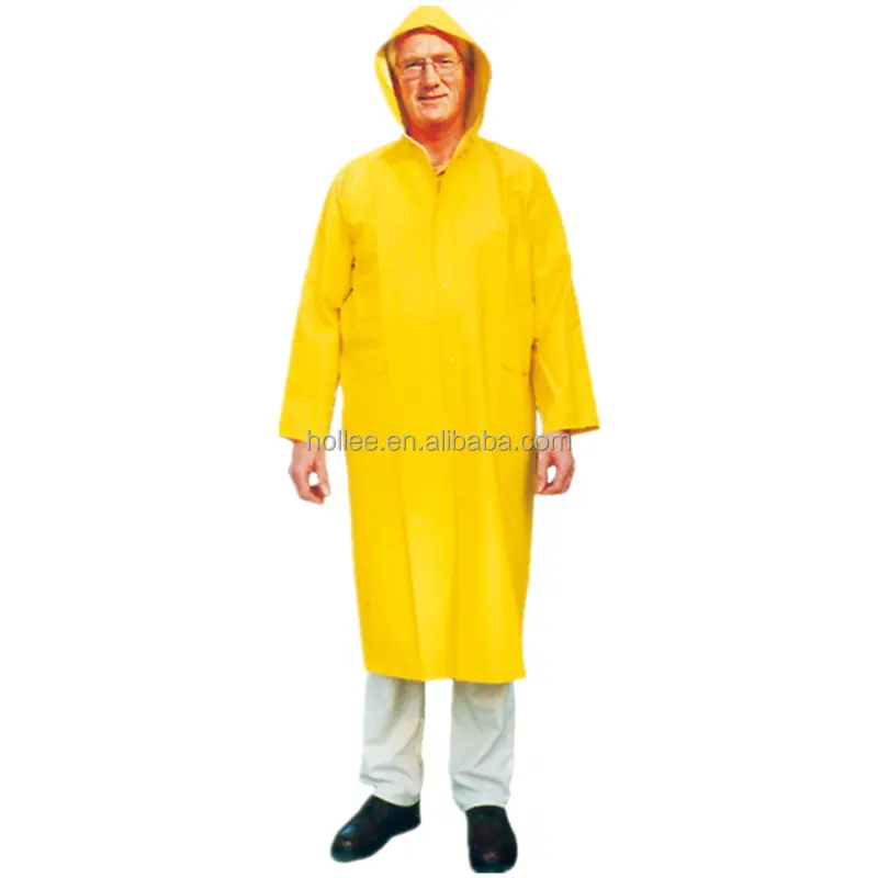 เสื้อกันฝน PVC/Polyester/Pvc Rainsuit สำหรับการใช้งาน