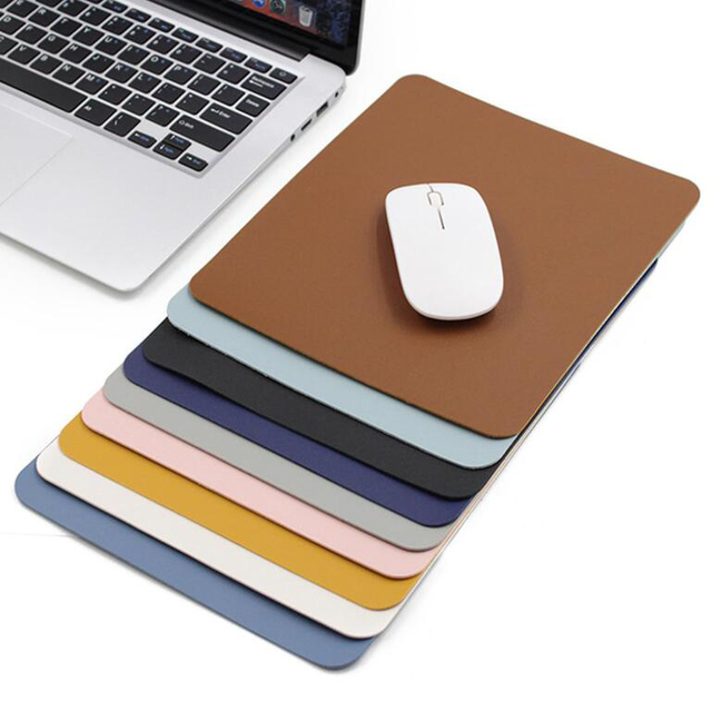 Gaming Mouse Pad with Stitched Edge PU Leather Mousepads Home & Office Mouse Mats Small Mousepad Mouse Mat for Computer Laptop