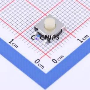 TSE006A4326A02 Tactile Switch SMD Switch Round Button 2.6N Vertical Mount 6.55mm - Product Image 1