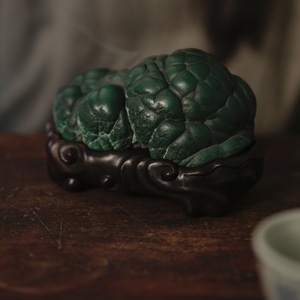 Quemador de incienso de malaquita para sala de té, estudio, uso aromático, origen Anji - Product Image 4