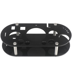 आधुनिक और सरल चीन बार शेकर कॉकटेल शेकर उपकरण 23 टुकड़े स्टेनलेस स्टील डिचेबल अंडाकार ऐक्रेलिक स्टैंड - Product Image 3