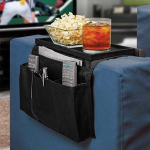 <b>Storage</b> Bag Handrail Tray Table Mat Couch Arm Organizer Couch Table Top Holder <b>Remote</b> <b>Control</b> Organizer Bag - Product Image 5