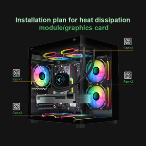 Chasis Compacto Micro ATX para Juegos con Ventana de Vidrio Templado y Espacio para Enfriador de CPU de 158 mm - Product Image 6