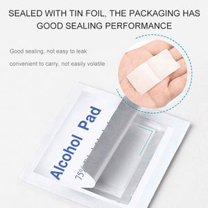 Toallitas Antisépticas Desechables con 75% de <span class=keywords><strong>Alcohol</strong></span>, 100 Unidades, Envueltas Individualmente, para Desinfección Médica de la Piel y Dispositivos - Product Image 6