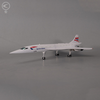 2025 Offres Irrésistibles Avion Maquette Concorde British Airways 50cm avec LED, Échelle 1/125