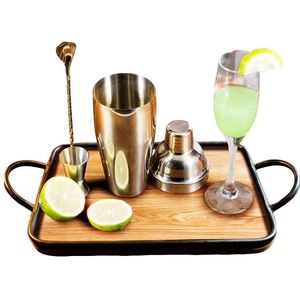 Barra de Bar Inteligente Portátil Personalizada, Juego de Coctelera de Acero Inoxidable de Lujo - Product Image 1