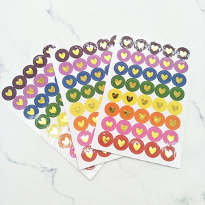 Giá Rẻ Tùy Chỉnh In Sticker Tấm Làm Cho Vàng Stamping Foil Trẻ Em Nhãn Dán Cho Cuốn Sách - Product Image 5