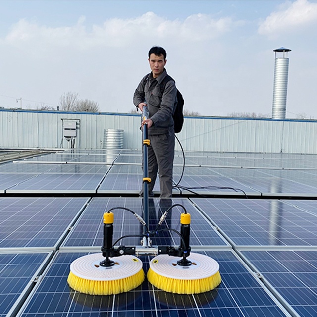 Automatic Pv Solar Panel Rotating Clean Systems Solar Panel Clean Robot Solar Panel Cleaning