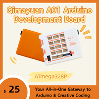 Qimayuan A01 para Placa de Desarrollo ATmega328P, Shield de Expansión de Microcontrolador 3.3V-5V para Proyectos de Hardware de Código Abierto