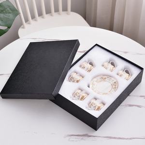 Meilleures ventes de porcelaine de luxe concentrée, 6 tasses et soucoupes - Product Image 4