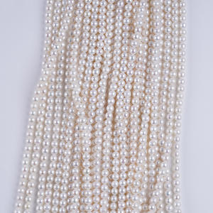 Perlas de Agua Dulce de Zhuji, Venta al por Mayor, Buena Calidad, 5-6 mm, Casi Redondas, Material Semiterminado para DIY, Perlas Sueltas - Product Image 2