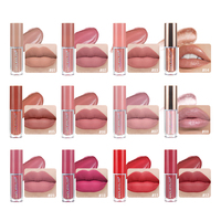 Kit de 12 rouges à lèvres en gros, couleurs personnalisables, ensemble de gloss vegan crémeux, crayon à lèvres et rouge à lèvres solide