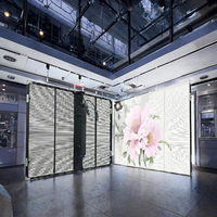 Écran LED transparent et flexible P2.64 P3.91, haute luminosité 1800cd, mur vidéo pour vitrine de magasin de détail