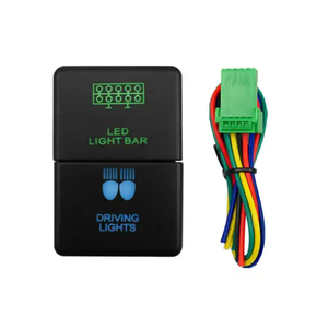 Marine Car ON-OFF Waterproof ABS 12V <strong>LED</strong> Light Bar Driving Light Backlit Dual <strong>Push</strong> <strong>Bottom</strong> Switch - Product Image 1