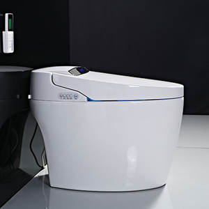 Toilette intelligente domestique entièrement automatique à siphon thermique instantané électrique avec télécommande pour WC et siège de salle de bain - Product Image 2