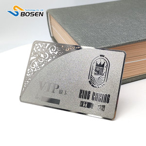 ペーパーボックス付きカスタム印刷アルミ真鍮ステンレス金属会員ギフトカード - Product Image 6