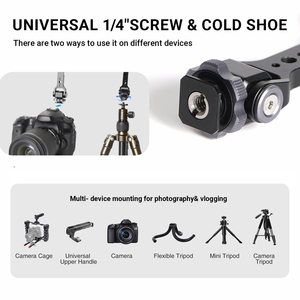 ขาตั้งโทรศัพท์แม่เหล็กแบบหมุนได้ 360 องศา °   ขาตั้งกล้องแบบหมุนได้พร้อม Cold Shoe Mount สำหรับ iPhone Samsung สำหรับการถ่ายวิดีโอบล็อกและการบันทึกภาพบนโต๊ะ - Product Image 5