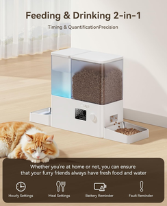 Dispensador Automático de Comida y Agua para Mascotas 2 en 1 con Control por Aplicación Tuya, Comedero y Bebedero Inteligente para Mascotas con Cámara - Product Image 2