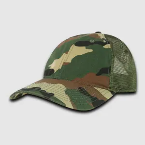 Classic Unstructured Curved Brim and Low Crown Dad Hats Blank 6 Panel Plastic Snapback Cotton Camo Mesh Trucker Baseball Caps