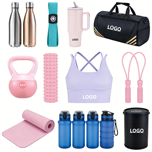 Set de Regalo Promocional Personalizado con Artículos Deportivos: Mancuernas, Tapete de Yoga, Botellas de Agua, Pesas Rusas y Bolsas con Cordón para Gimnasios y Yoga - Product Image 6
