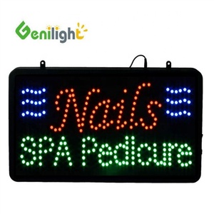 <span class=keywords><strong>Enseigne</strong></span> LED d'intérieur Genlight 22*13 pouces DC12v Professional Custom <span class=keywords><strong>Flash</strong></span> Edge Advertising Offre Spéciale for Retail Store Nails SDK - Product Image 6