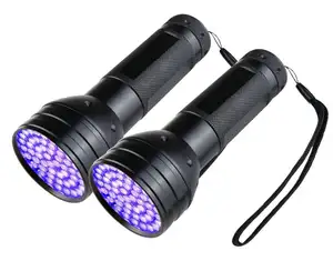 Senter UV Wave Band 395nm, Penerang UV Tes Neon Profesional LED 51 LED