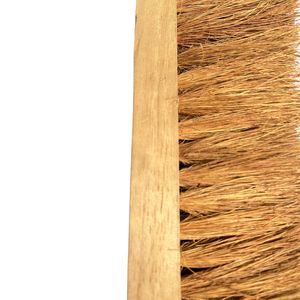 Cepillo de limpieza de fibra de coco jumbo con mango de madera, cepillo de fregado natural resistente, ecológico - Product Image 2
