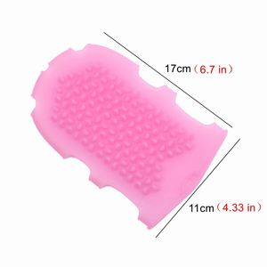 Gant de douche massant en silicone pour le bain, élimination des peaux mortes, brosse corporelle exfoliante pour le soin et le nettoyage de la peau - Product Image 2