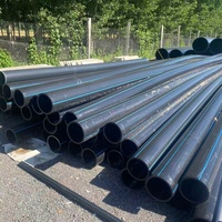 Tuyau en PEHD PE100 de qualité industrielle pour système de transport d'eau agricole, pipeline flexible longue durée avec raccordement par fusion bout à bout